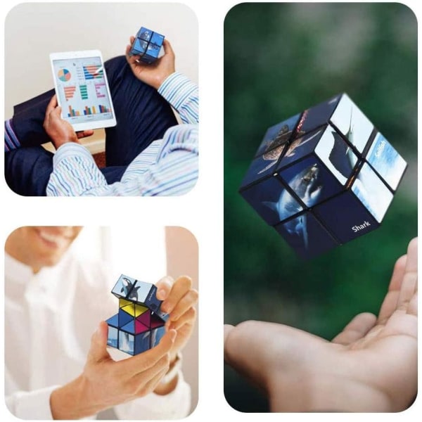 Rubiks kube 2 i 1, Rubiks kube, glatt overflate - holdbar og C
