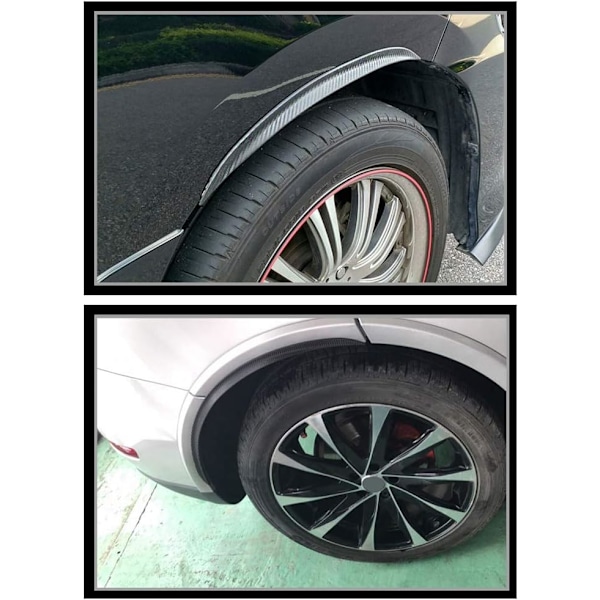 Universal Fender Flares 33CM Carbon Fender Flares Car Wheel Arch