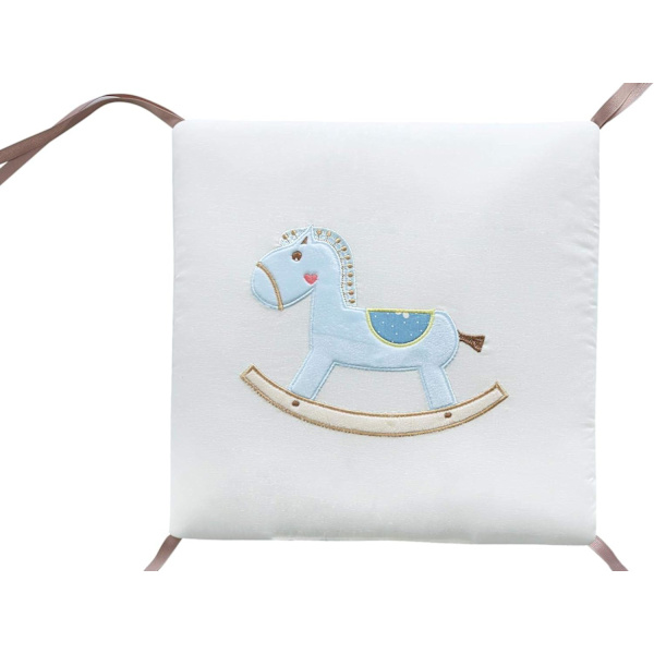 6 stk sengekant redebeskyttelse hodebeskytter baby seng 30x30 cm ba