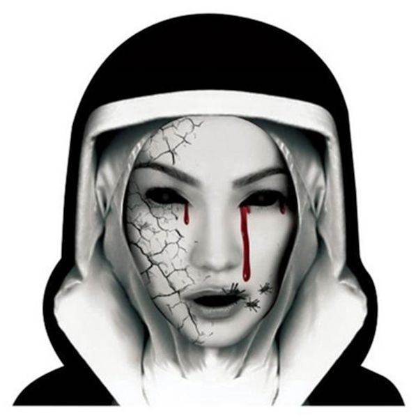 Huvudmodell Halloween Bilsticker Avtagbar Självhäftande Väggsticker