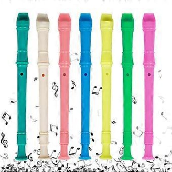 Sopranblokkfløyte Tysk Stil Diskantfløyte 8 Hull Sopranblokkfløyte Med Rengjøringsstav Blokkfløyte Treblåseinstrumenter  off white off white