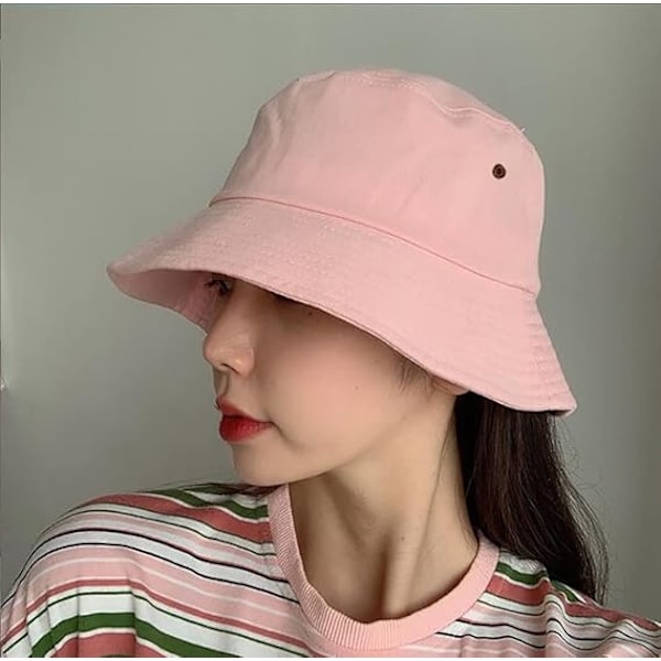 Bob Fiskehatt Kvinnor Solhatt Bucket Hat Visir Hatt Strandhatt
