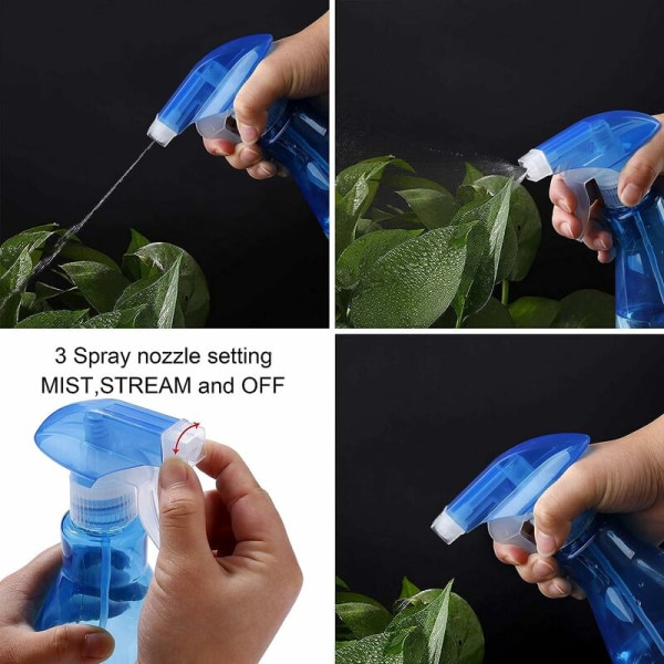 Sprayflasker 500ml Plast Fin Mist Spray Tomme Sprayflasker f
