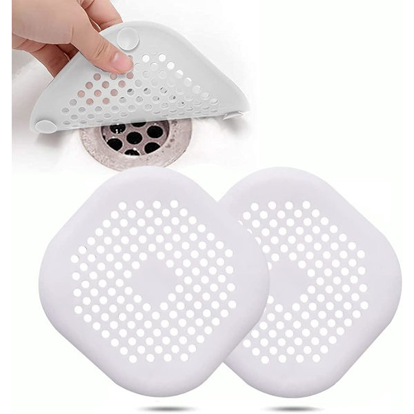 2 st vita silikonavloppsskydd, diskbänkfilter med sug