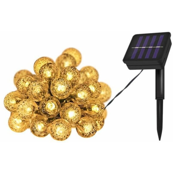 Julelys 12M 100LED Solcellelyskæde Lille Garlan