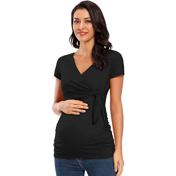 Maternity Toppe - Korte og Lange Ærmer V-Hals Shirts Comforta
