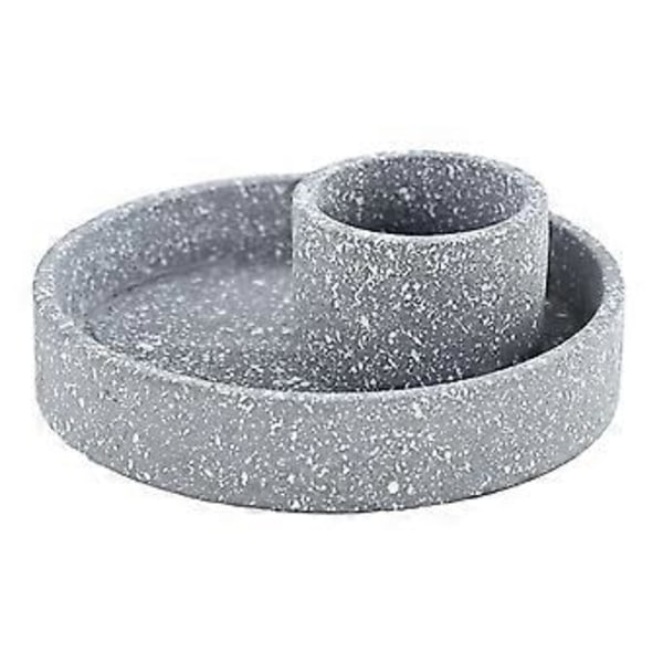Suitsuketikkuteline tuhka-astialla rentoutumiseen, keraaminen kulho meditaatioon, joogaan, kodin suitsuketeline harmaa grey