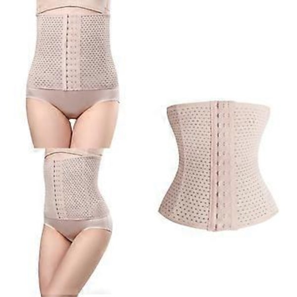 Åndbar talje-abdominal korset bælte Body Shaper Trainer XS (Hudfarve XS) Skin Color XS