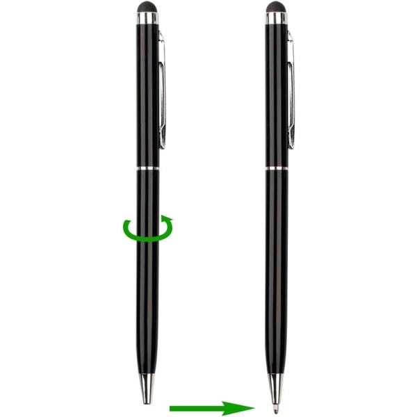 Sett med 12 styluspenner og blekkpenner, 2 i 1 Universal Capacitive