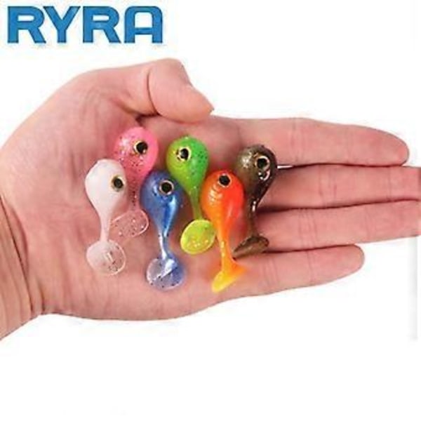 Proleurre Easy Shiner Mjukt Bete Mask Silikon Fiske Lockbete Dubbel Färg Jigg Wobblers