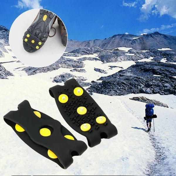 5 Pigge Crampon Skridsikker Sko Dæksel Bærbar Klatresko Pigge