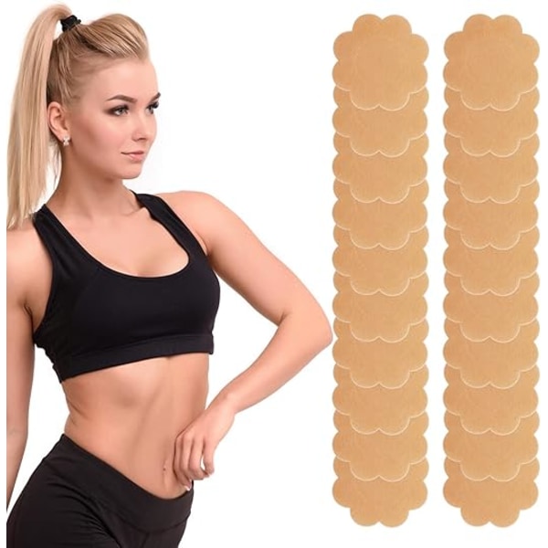 40 stk. Brystklistremerker Concealer-klistremerker, Petalformede bryst- og brystvorteklistremerker, Vanntett svømme-lim, Gjenbrukbare
