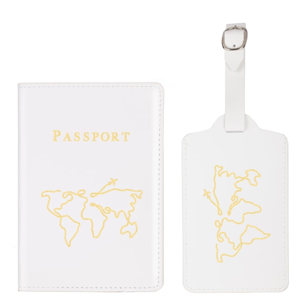 4st Couvertures de Passeport 2 delar etiquettes de Bagage 2