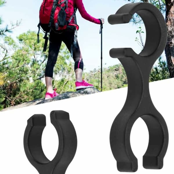 15 stycken plastklämmor för vandringsstavar, slangguidefodral Alpenstock Cli