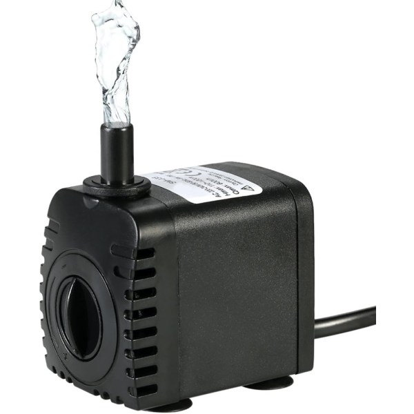 Submersible Water Pump, 600L/H 8W Ultra-Quiet Aquarium Water Pump