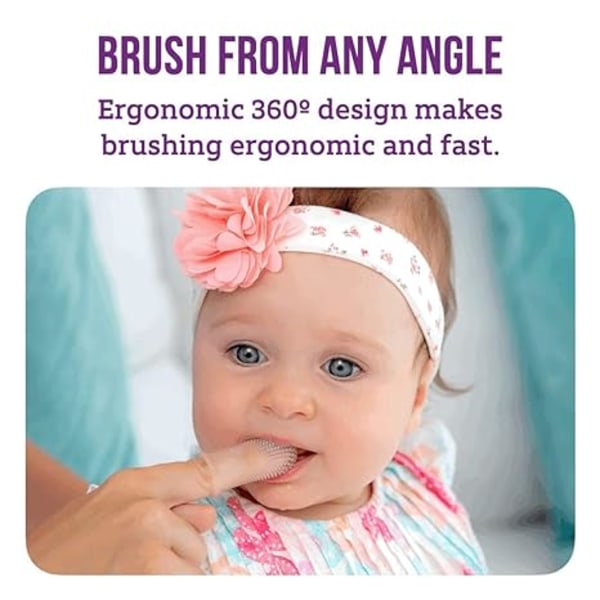 Baby Finger Tandborste | Enkel munhygien för barn, småbarn, B