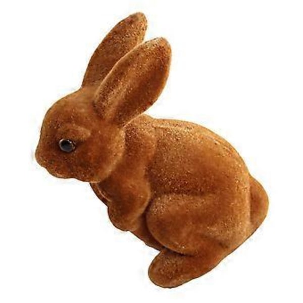 1 kpl Pääsiäishartsi Flocked Kani Koriste Simuloitu Käsintehty Kani Sisustus (14X8X7cm)