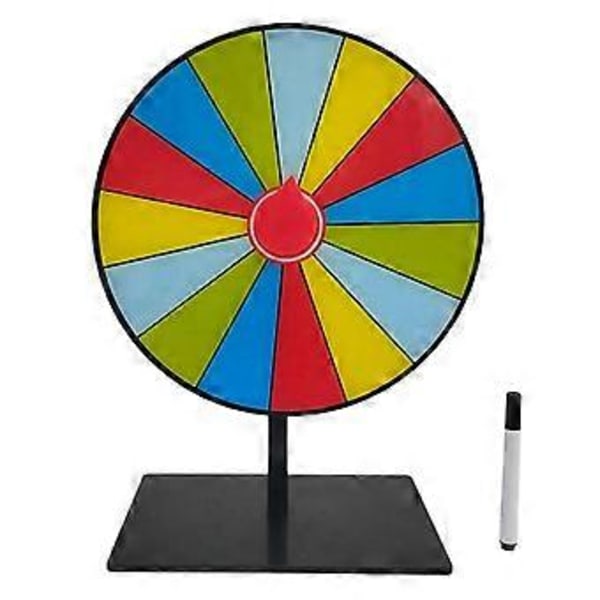 Raderbart Återanvändbart Lyckohjul Fest Vridplatta Lyckodragning Roulette Hjul Bordspris Vridbord Lätt att Använda 15 squares