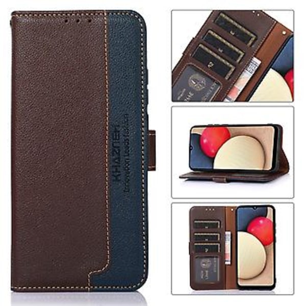 Litchi Textur RFID PU-fodral för OnePlus Ace / 10R Brown