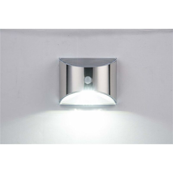 Solcellsdriven LED-vägglampa för trädgård, uteplats, uppfart, staket, trappor, vattentät