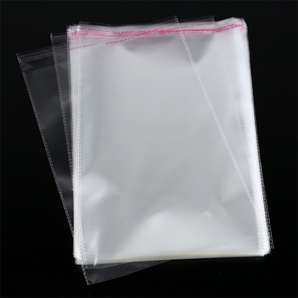 25*35 cm Genomskinlig Klädkasse Självtätande Vändbar Skydd för T-shirts,