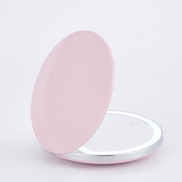 LED-kosketuspeili, matkakosketuspeili, suurentava (vaaleanpunainen) 9*2cm