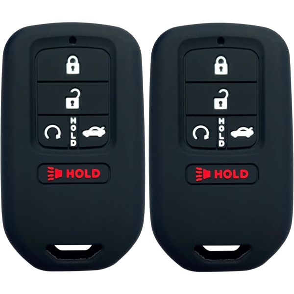 2 Pack Silicone Full Protection Key Fob Remote Cover Shell Skin