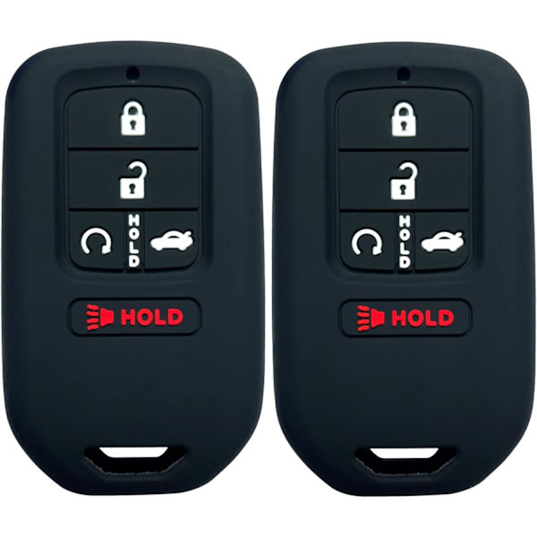 2 stk. Silikone Fuld Beskyttelse Nøgle Fob Fjernbetjening Cover Shell Skin