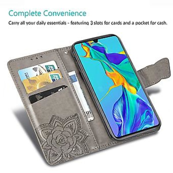 Läderfodral för Huawei P30 Black