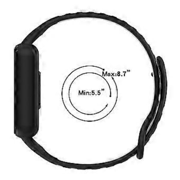 Klockarmband för Amazfit Band 7 Smarta Tillbehör Silikon Justerbart Ersättningsarmband A02