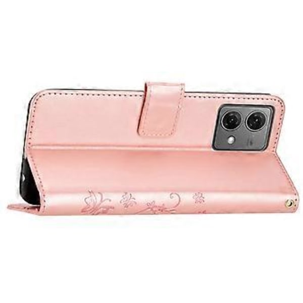 För Motorola Moto G85 5G/S50 Neo 5G Fodral PU Läder Plånboksfodral med Rem Style A