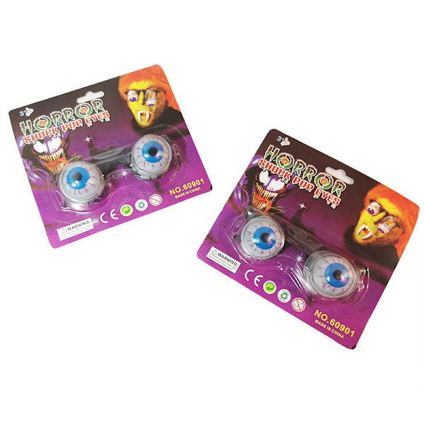 2 stk Morsomme Halloween Spring Briller Maskerade Ball Øyeglass