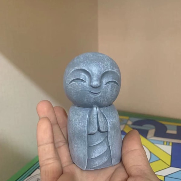 Jizo Statue Den perfekta lilla Jizo Buddha för utomhushem eller ga