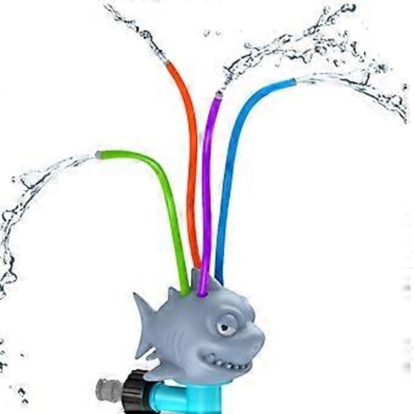 Tegneserie Vandspreder Børn Sprøjte Vand Legetøj Sprøjte Legetøj Spreder Strand Udendørs Svømme Legetøj Have Gård Forsyninger Shark sprinkler