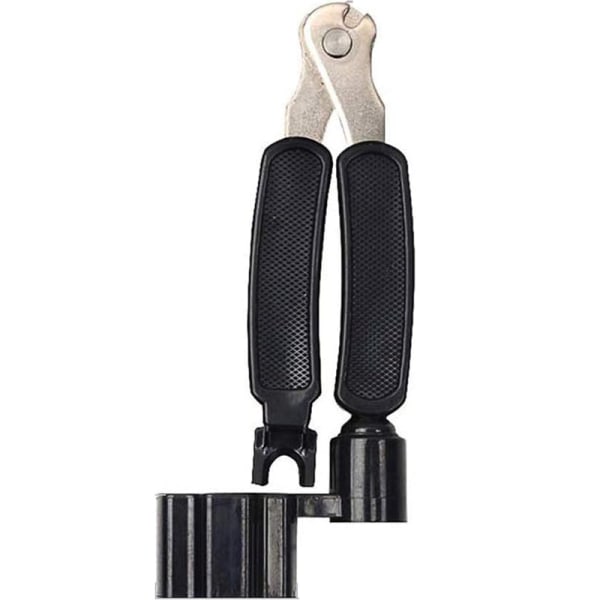 3-pack Pro-Winder gitarrsträngs-upplindare, gitarrsträngsklippare, gitarrstallpinne-dragare - ultimat ergonomisk allt-i-ett-gitarrverktyg för inspelare - svart