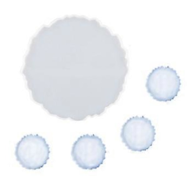Kopmåtte Resinforme Silikone Agat Brikkeforme til Fremstilling af Resin Kopmåtter Boligindretning DIY Håndværkskunst Perfekt Gave