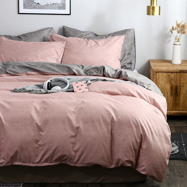 Dynetæppe pudebetræk - støvet rosa（260*230cm）