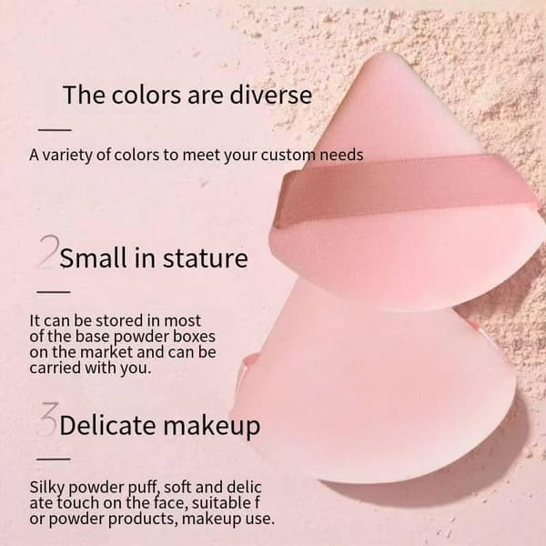 Makeup værktøjer, beauty sponge blød puff 40-styks sæt, Pink Pink 40-piece set