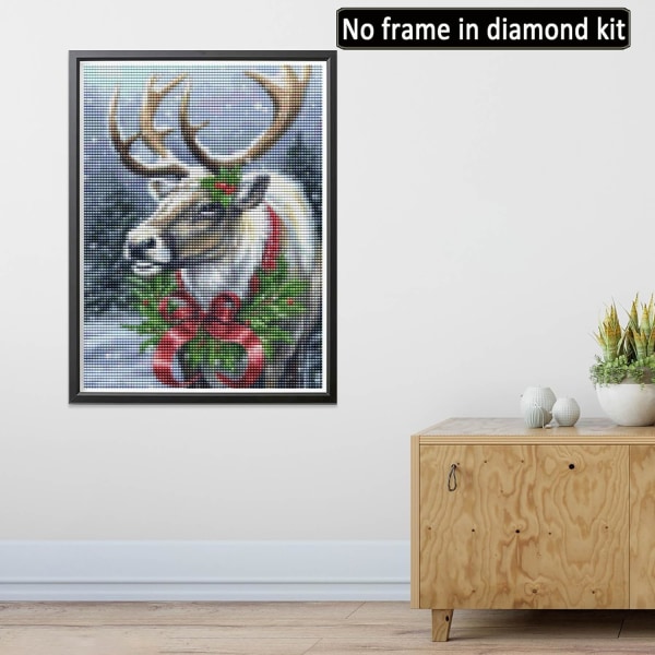 30x40cm/ 12x16inch 5D Diamantmålning Hjort, DIY Diamantmålning Chri