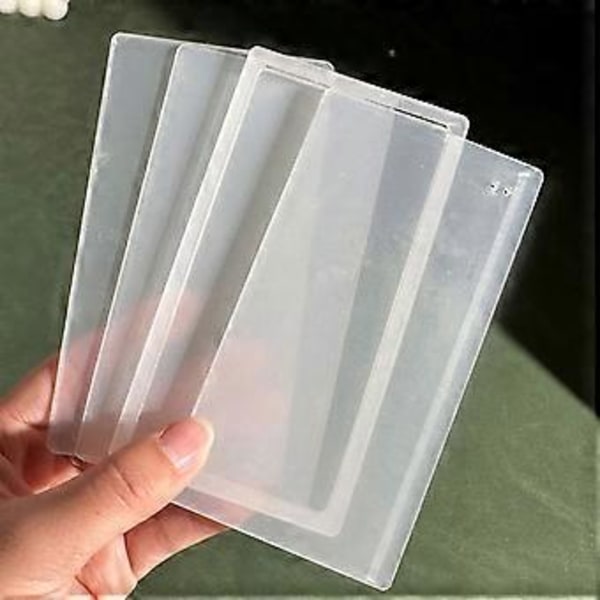 DIY Flydesand Blankt Kort Mursten Transparent Akrylplade Flydesandsform Tomme Plader til DIY Håndlavet Flydesandshåndværk Style 13