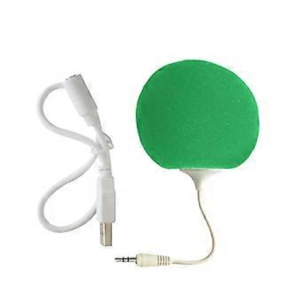 Bärbar Ljudhögtalare Mini Bollhögtalare 3.5mm Lämplig för Sovsal Hushåll Kontor Present till Pojkvän Flickvän grön green