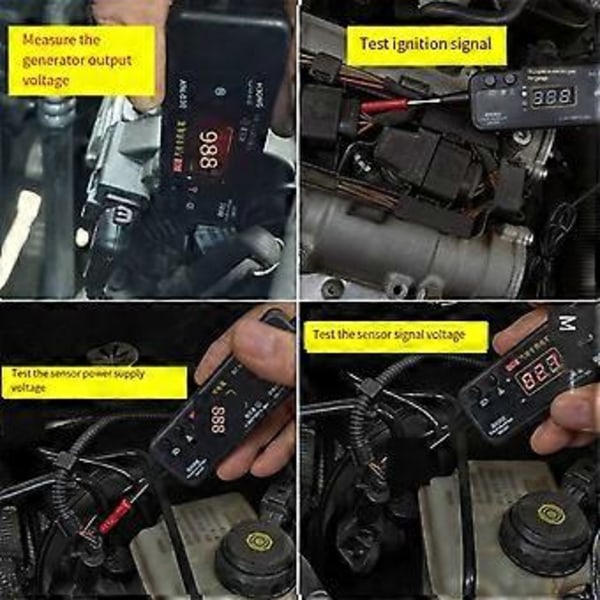 Opgraderet Auto Kredsløbstester DC 0-36V Køretøjsimpulssensor Signal LED Lys Test Pen Probe Bil Pow