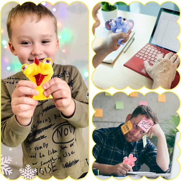 Anti-stressleksak 4 stycken Pop ping Out EyesToys Squishy Squeeze To