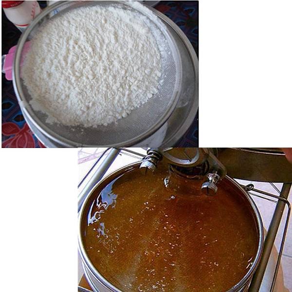 Honning sil, rustfritt stål dobbel honning sil sil H