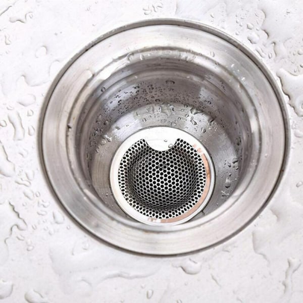 Set med två rostfria diskho-filter (5,2 cm)