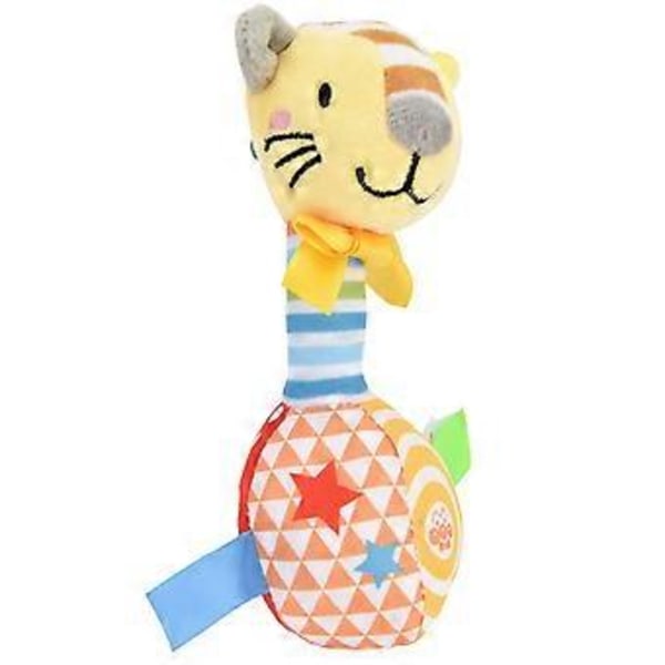 Mjuka Handskallror Leksaker Baby Mjuka Skallror Skakleksaker Spädbarn Handgrepp Leksaker Djurdocka Gul