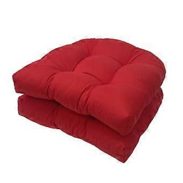 Utesoffa Kuddar Set om 2, Patio Möbel Golvkuddar red