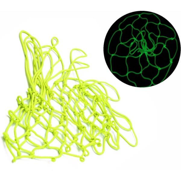 （45cm）,Fluorescerande basketnät, Luminous Basketball Net Glow i