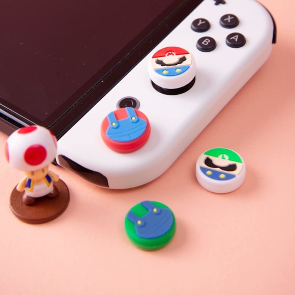 Søte Tommelgrep Caps Kompatibel med Nintendo Switch Joycon /OLE