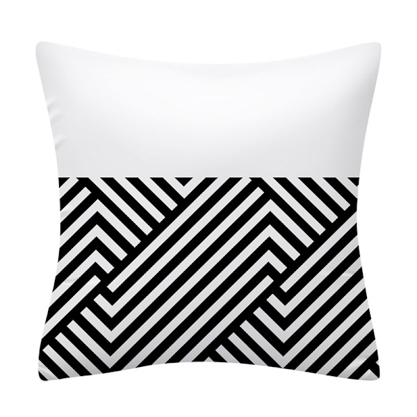 Sett med 4 dekorative putetrekk 45 x 45 cm - geometrisk mønster